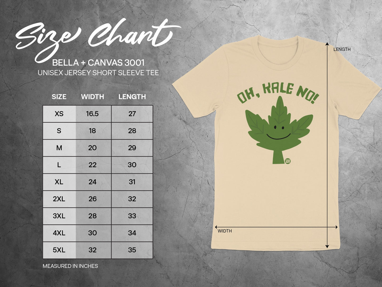 Oh Kale No Graphic Unisex Jersey Short Sleeve Tee
