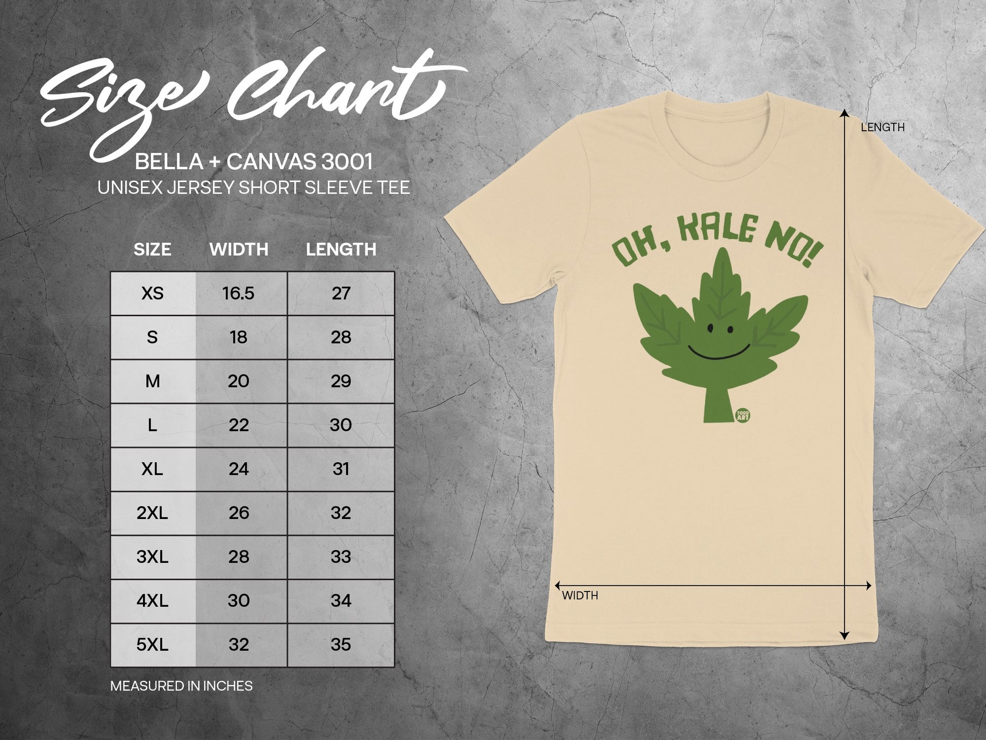Oh Kale No Graphic Unisex Jersey Short Sleeve Tee