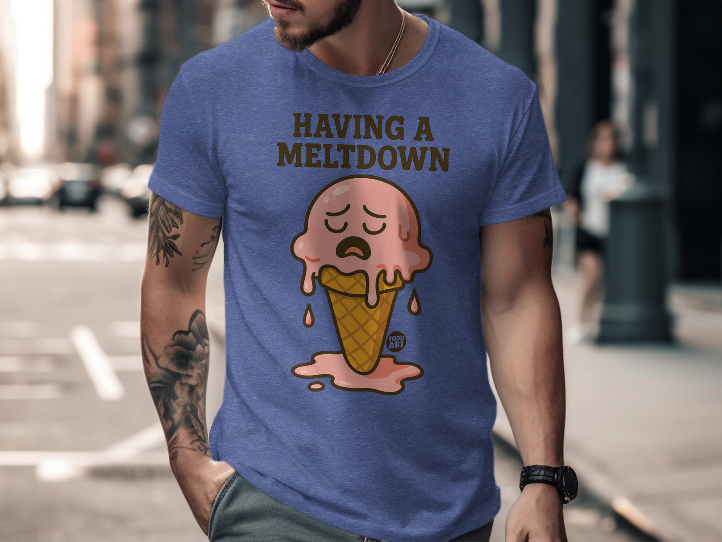 Having a Meltdown Ice Cream Funny T-shirt product