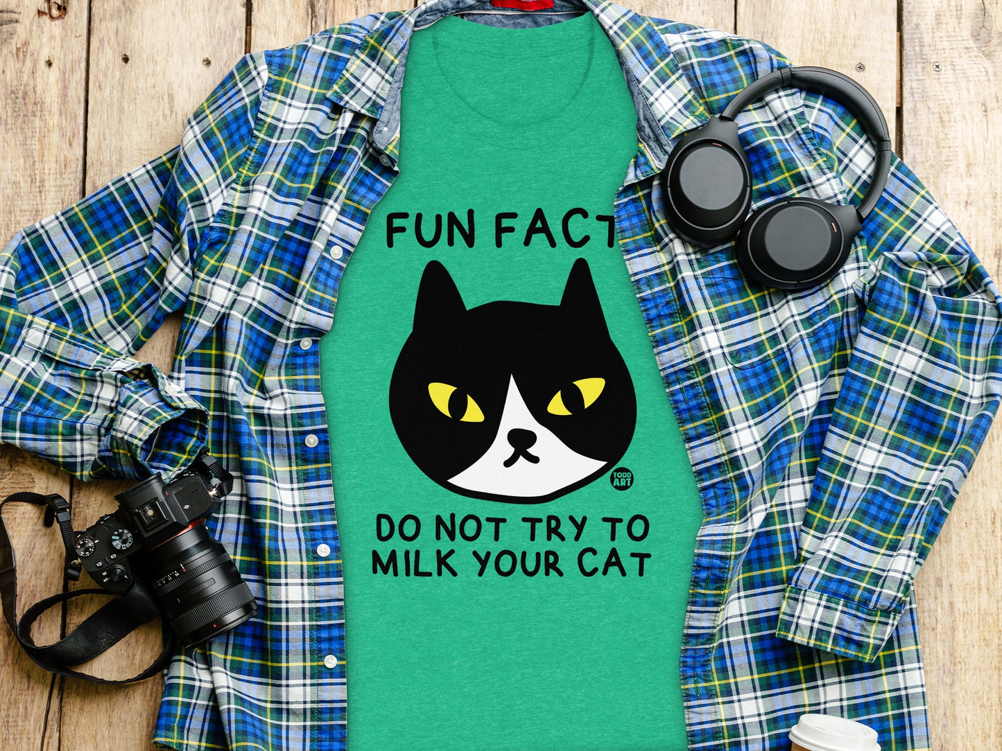 Fun Fact Do Not Try To Milk Your Cat Tshirt product