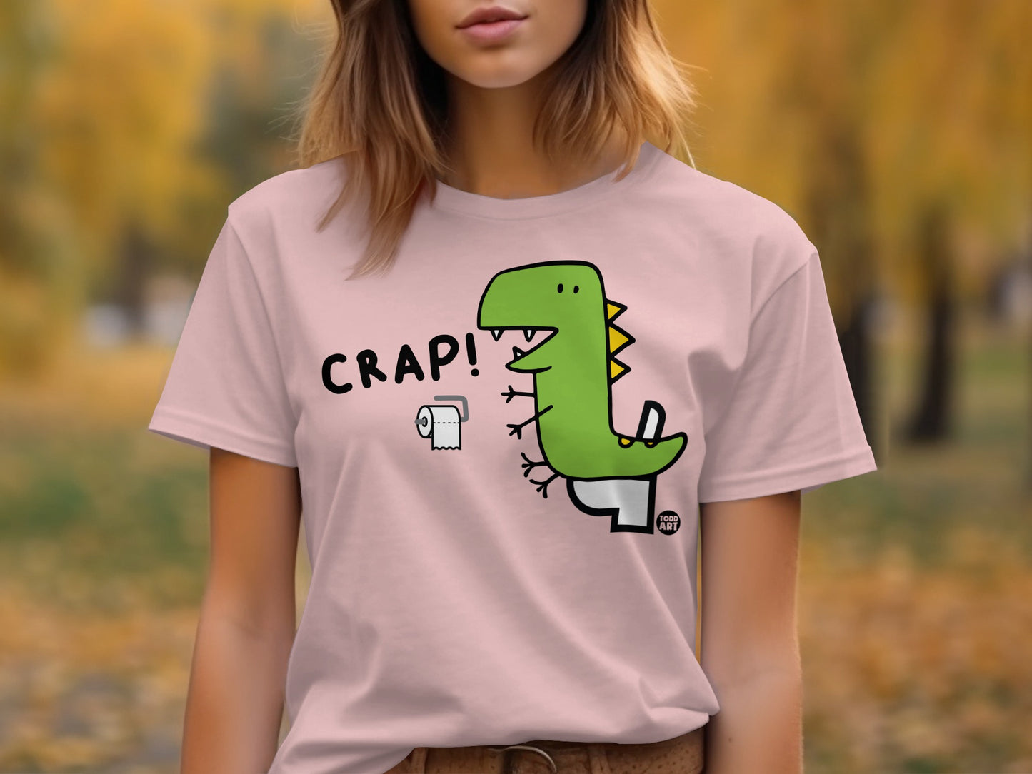 Funny Dinosaur Crap Graphic T-shirt product