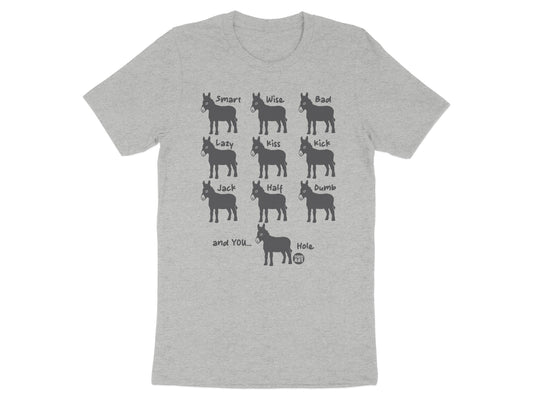 Funny Donkey Silhouettes T-Shirt Humorous Gift Product