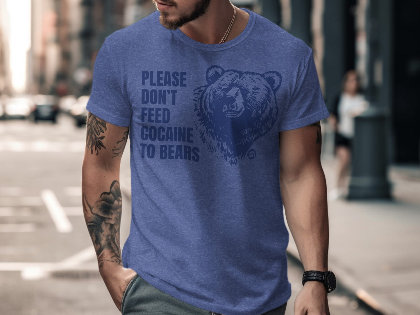 Please Don't Feed Cocaine to Bears T-shirt product