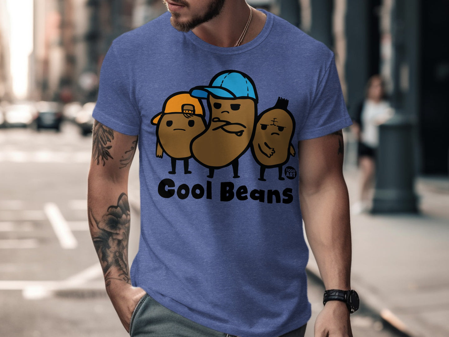 Cool Beans Funny Graphic T-Shirt for Casual Wear