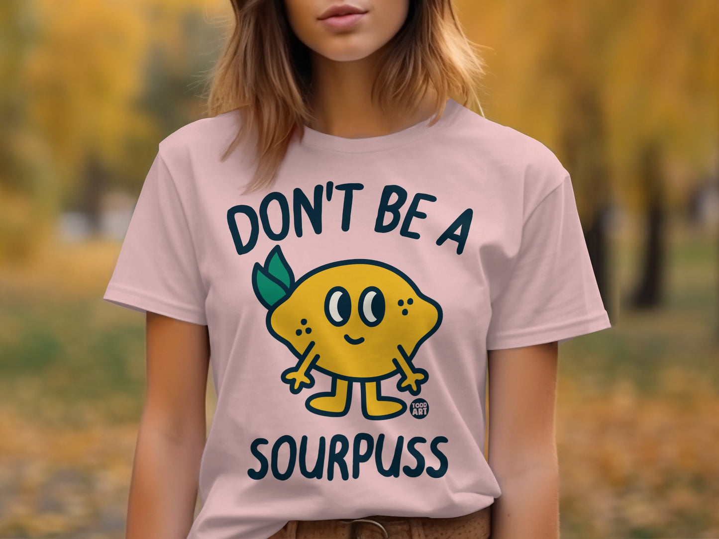 Don't Be a Sourpuss Cute Lemon Cartoon T-shirt product
