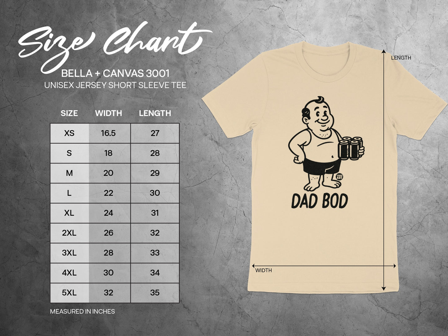 Dad Bod Design Unisex Jersey Short Sleeve Tee product type