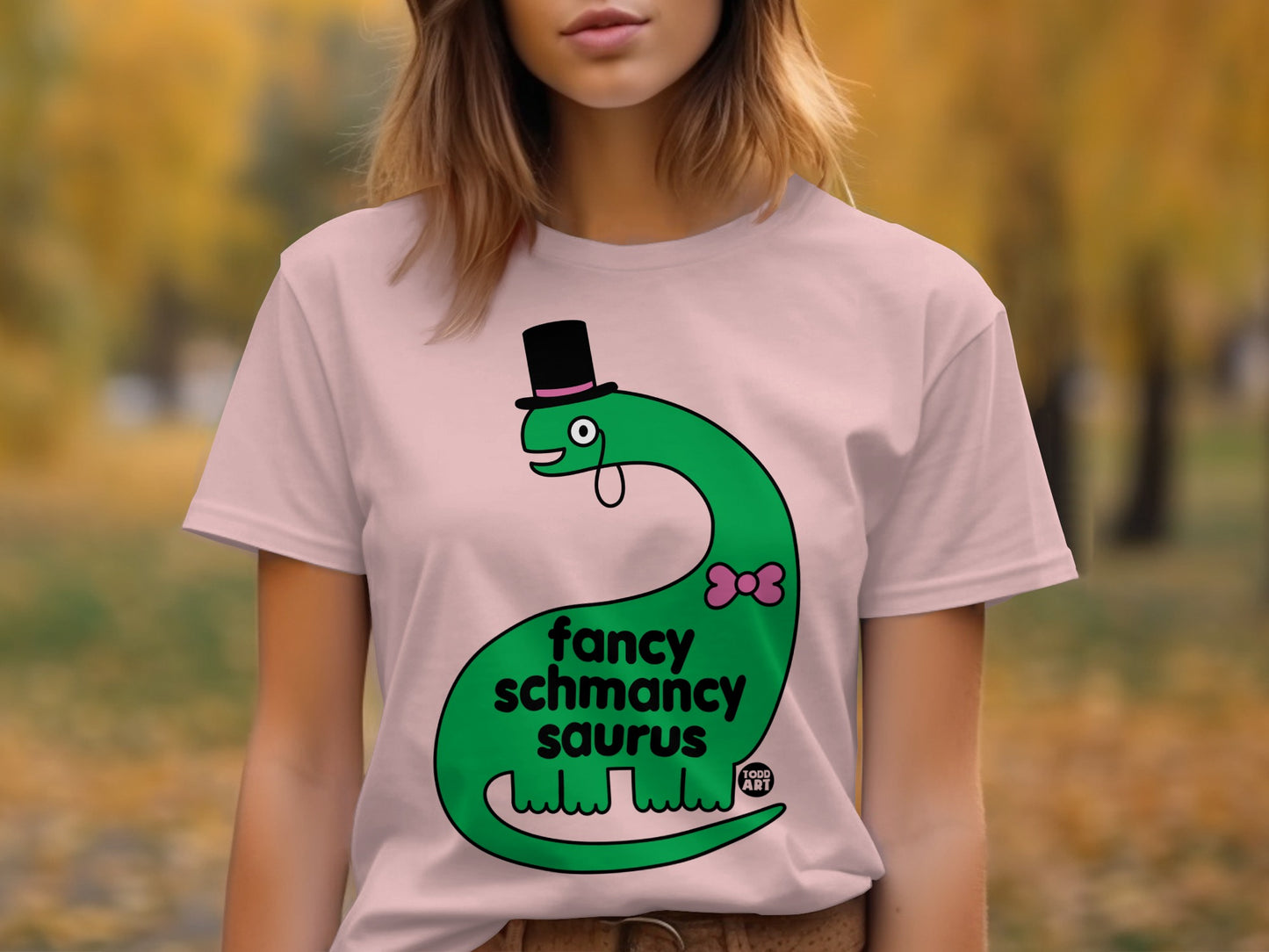 Fancy Schmancy Saurus Graphic T-Shirt product