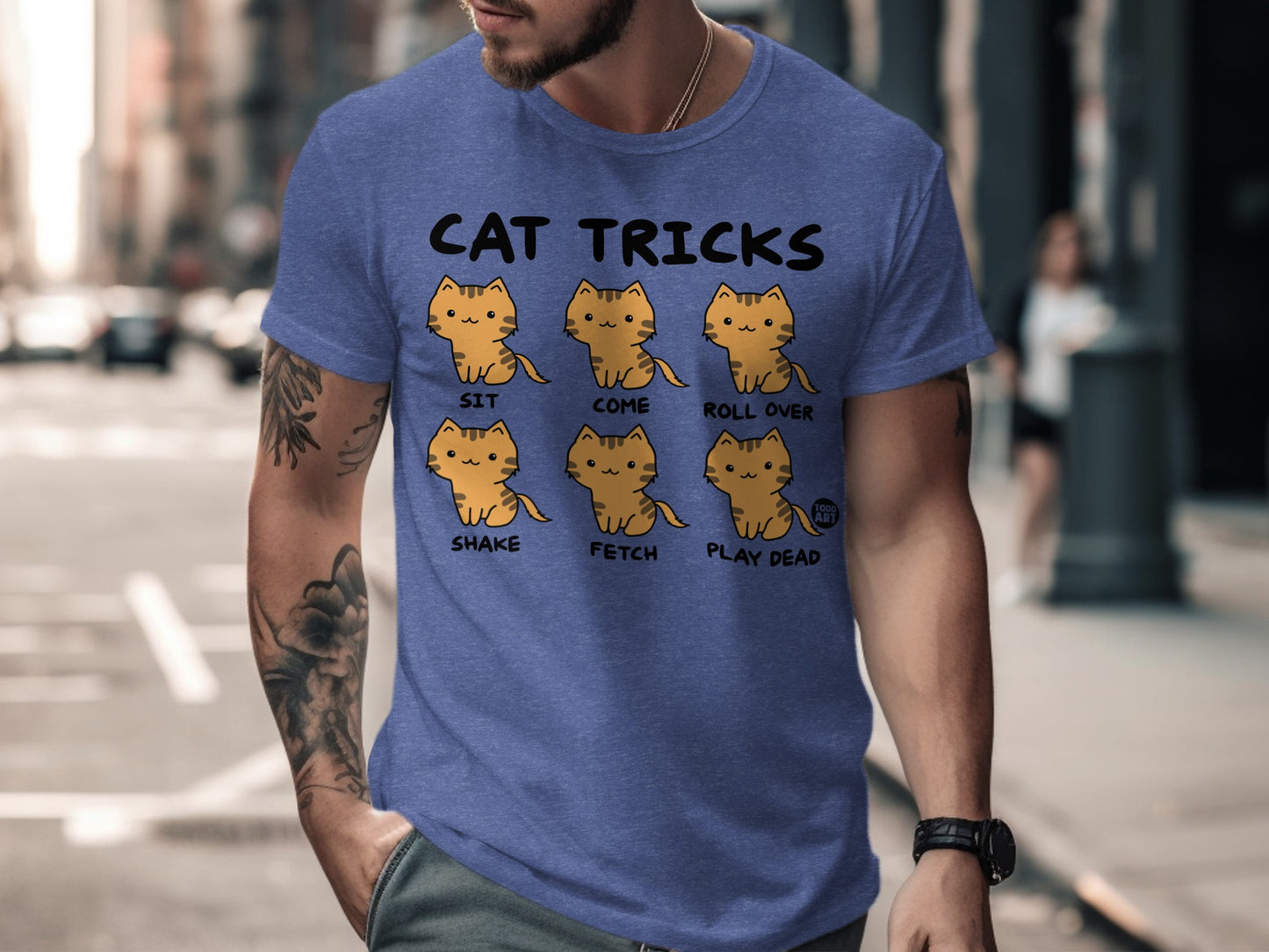 Cat Tricks Humorous Cat Tricks Chart T-Shirt product type