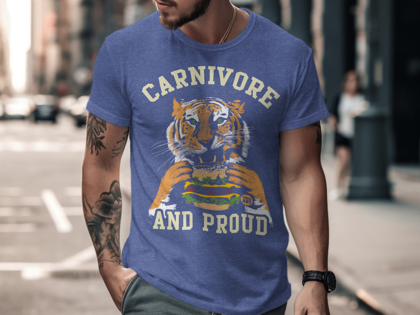 Carnivore And Proud Tiger Graphic T-Shirt Product