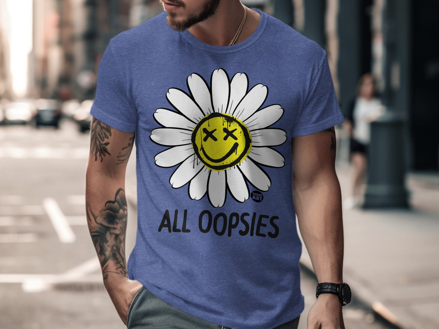 Fashionable All Oopsies Smiley Face Graphic Shirt