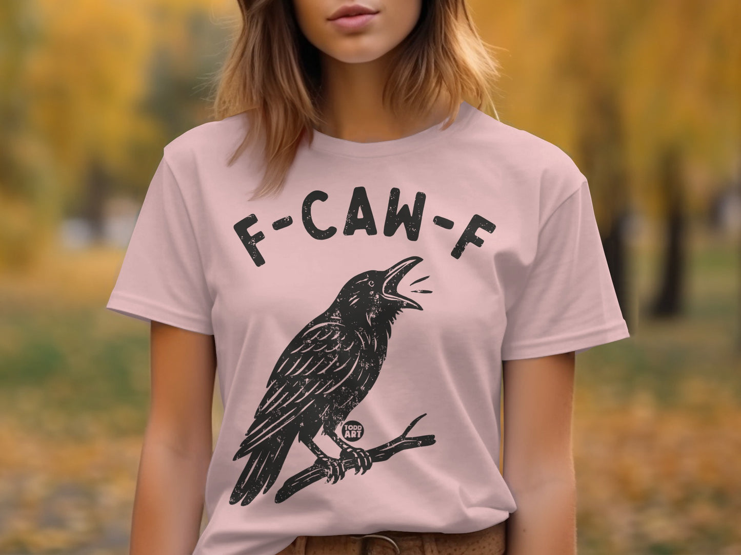 Graphic Raven Tee with Unique Text Design product type