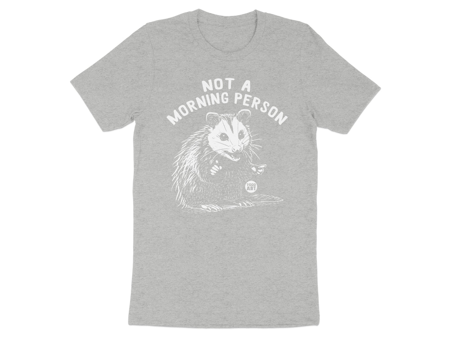 Not A Morning Person Shirt with Cute Animal Print