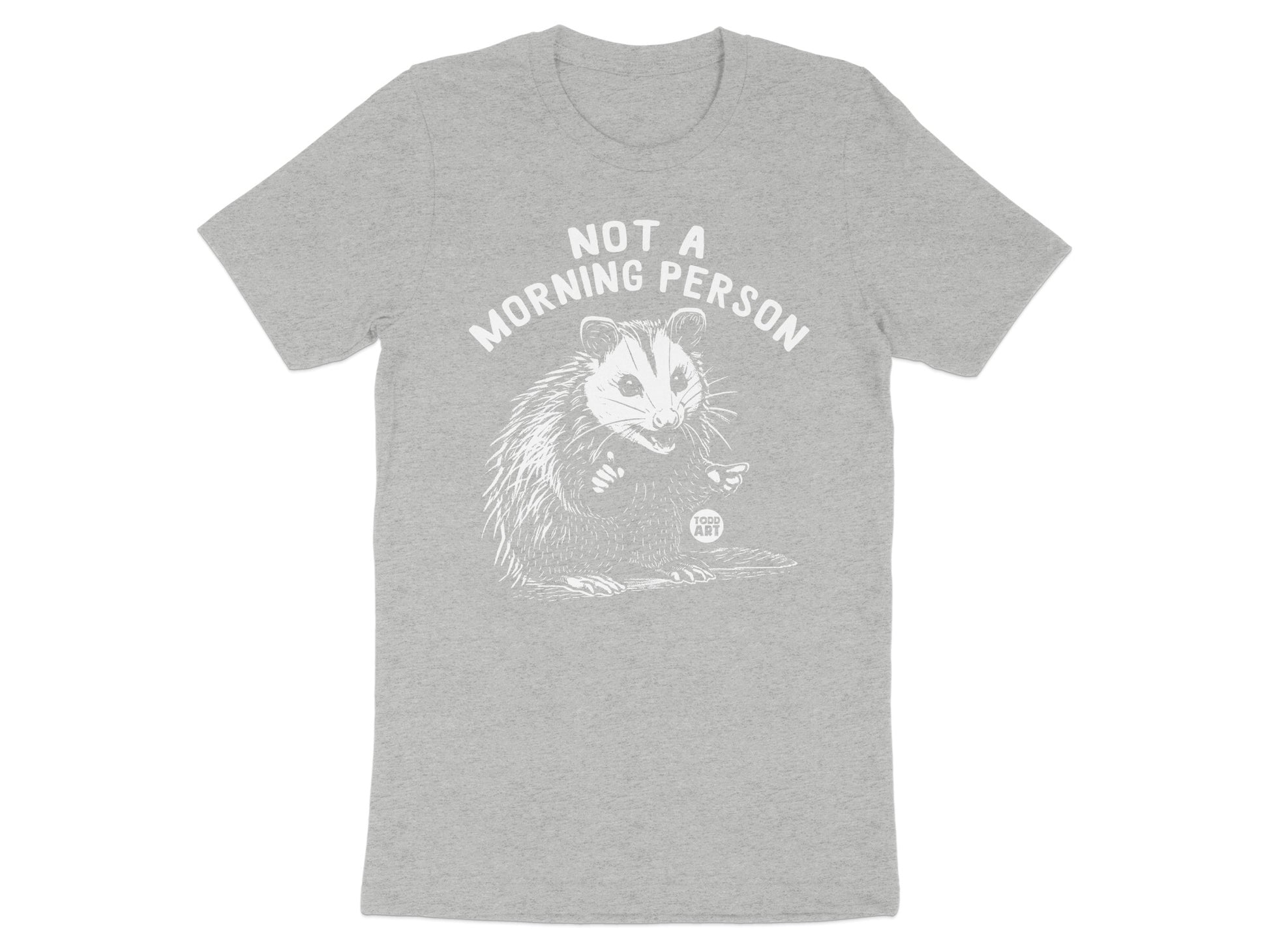 Not A Morning Person Shirt with Cute Animal Print