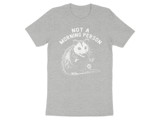 Not A Morning Person Shirt with Cute Animal Print