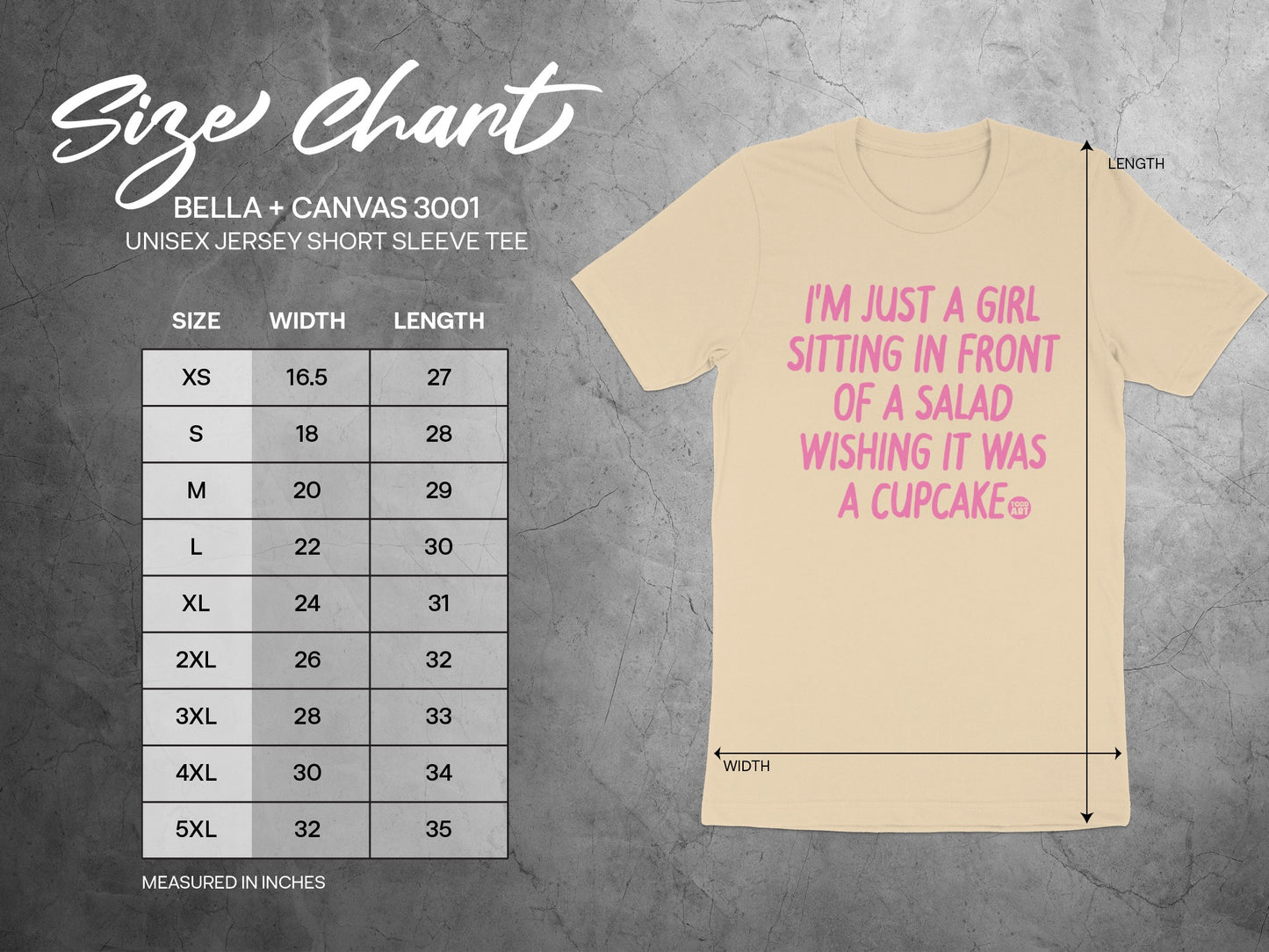 Girl Sitting in Front of Salad Wishing Cupcake product type