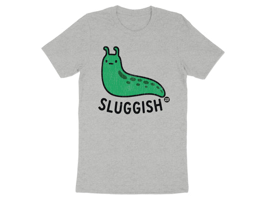 Sluggish Green Cartoon Slug Graphic Tee Shirt product type