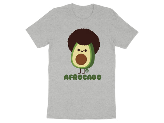 Funny Afrocado Avocado Design Graphic T-shirt