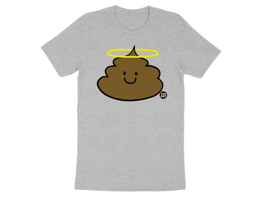 Happy Halo Poop Emoji Graphic T-Shirt Design