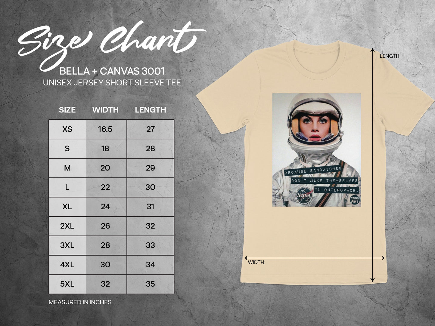 Bella + Canvas 3001 Unisex Jersey Short Sleeve Tee