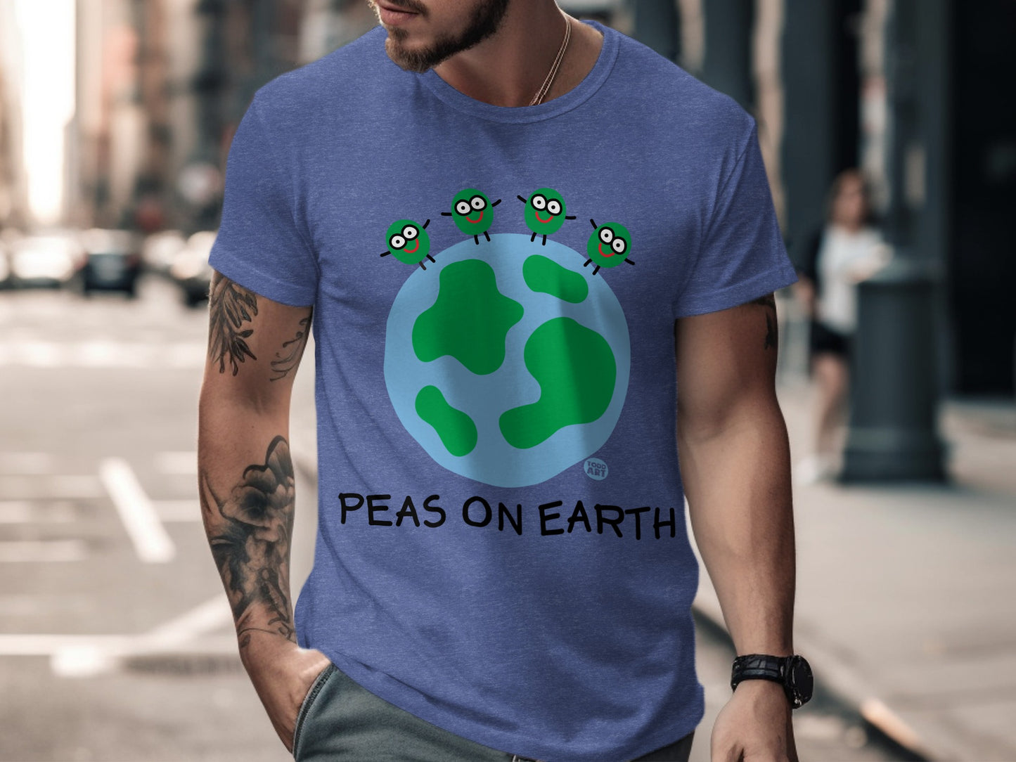 Peas On Earth Funny Graphic Men's T-Shirt product