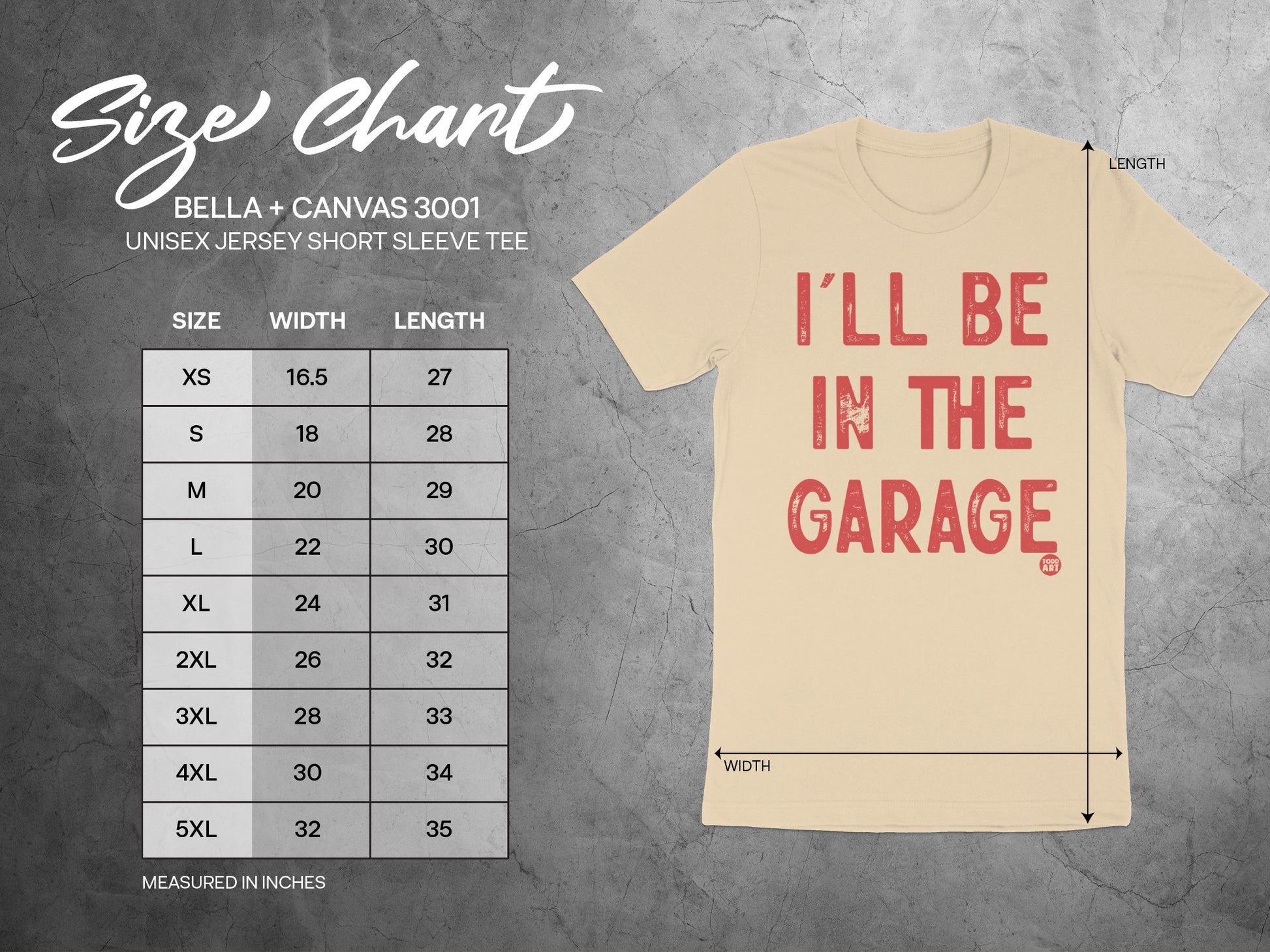 I'll Be In The Garage Unisex Jersey Short Sleeve Tee product