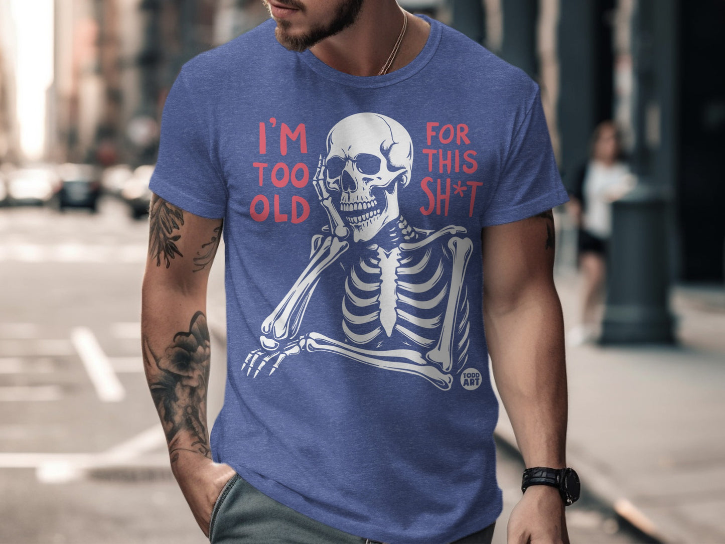 I'm Too Old For This Sh*t Skull Graphic Tee product