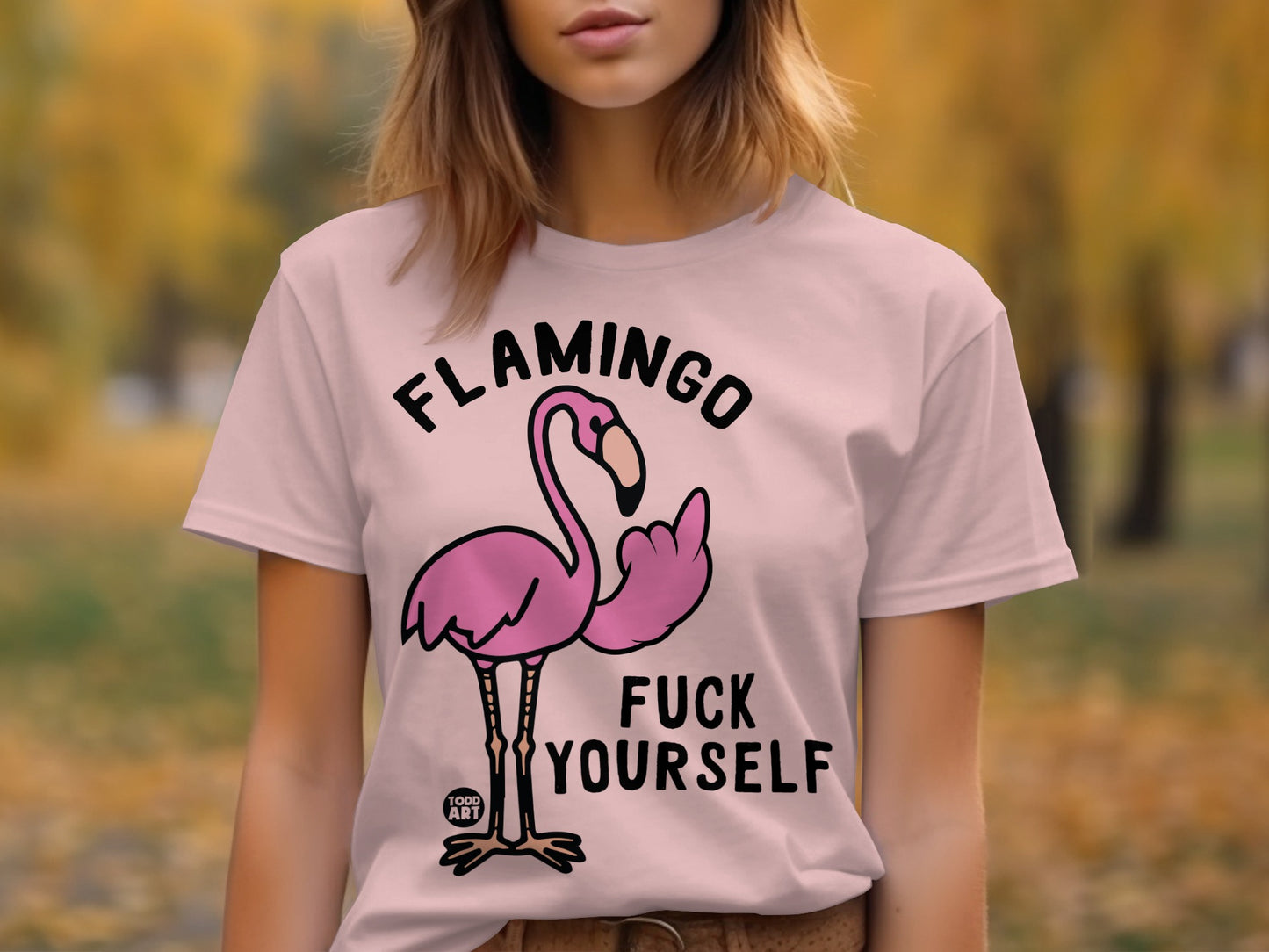 Flamingo Fuck Yourself Graphic T-Shirt product