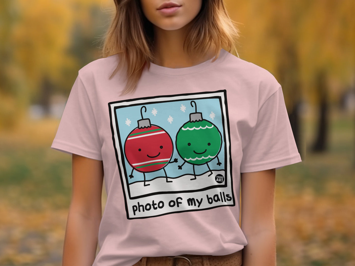 Funny Cartoon Christmas Ornaments Humor T-Shirt product