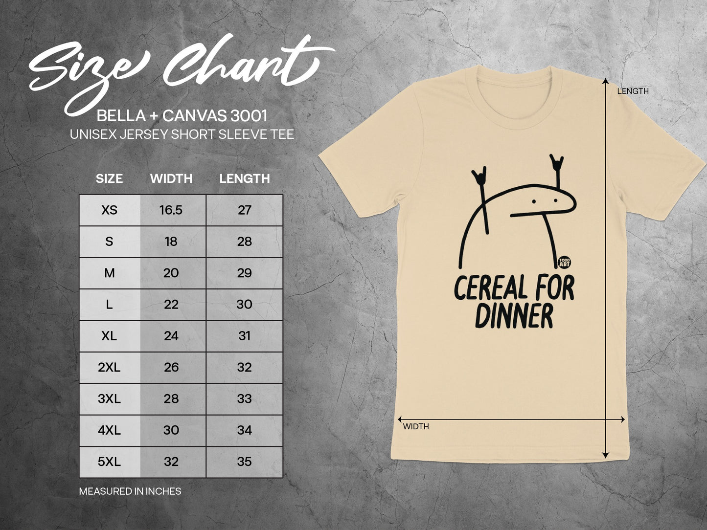 Cereal For Dinner Funny Graphic Tee product