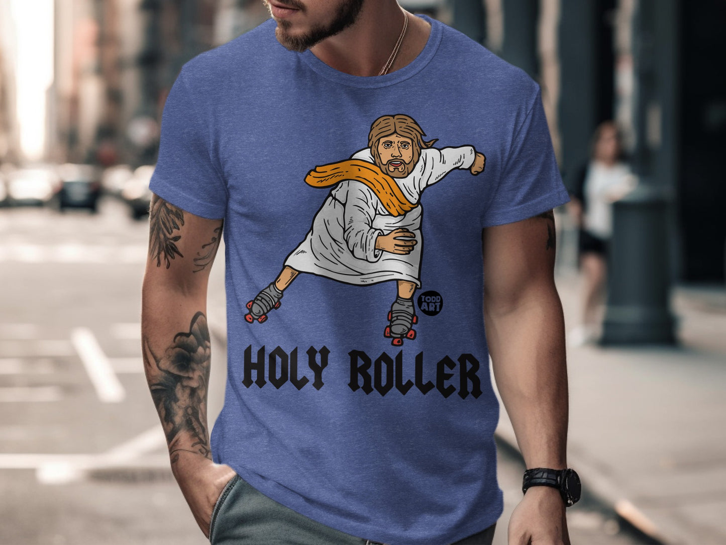Holy Roller Graphic Print Top Art T-shirt product