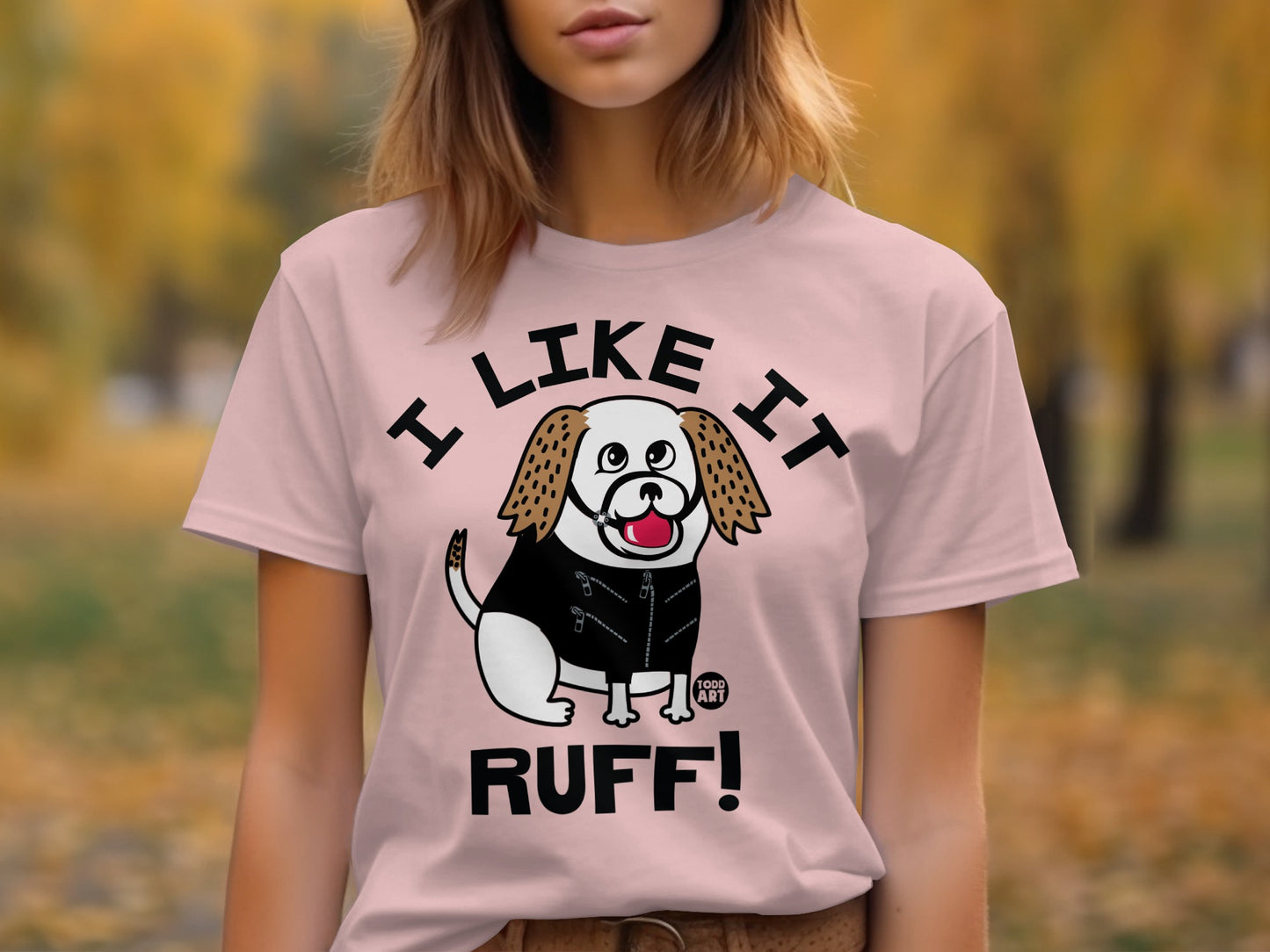I Like It Ruff Cute Dog Graphic T-Shirt product