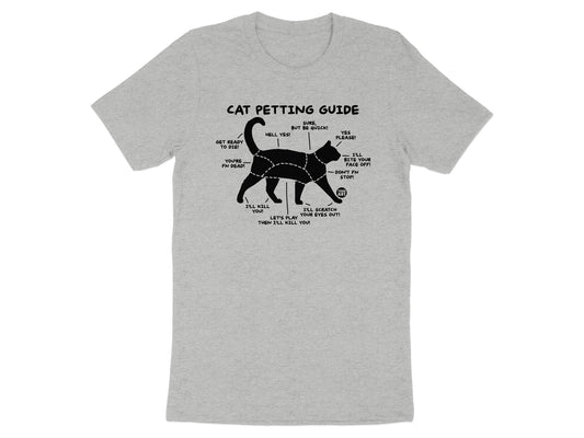 Cat Petting Guide Funny Educational T Shirt product