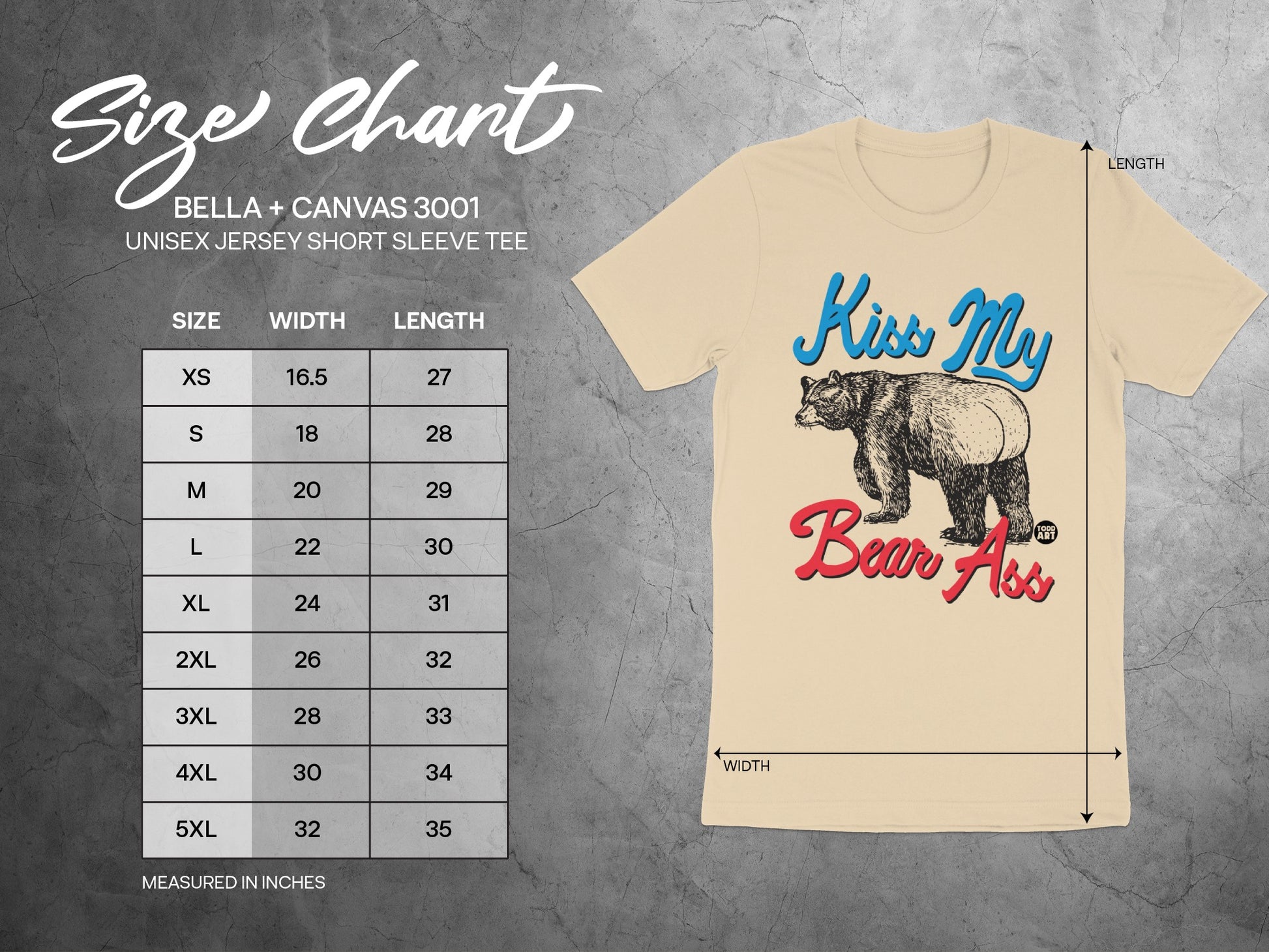 Kiss My Bear Ass Short Sleeve Tee product