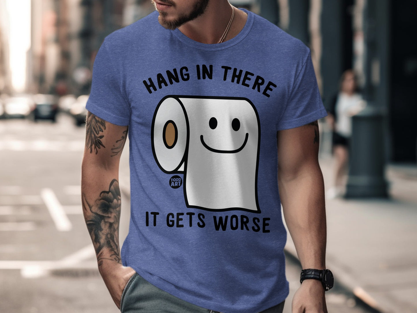 Hang in There It Gets Worse Graphic Tee