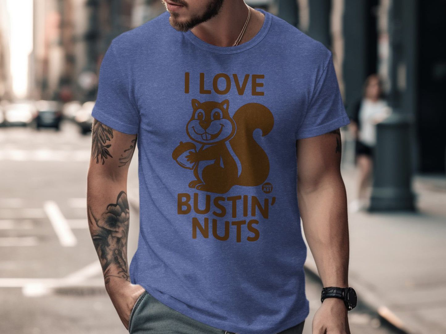 I Love Bustin' Nuts Funny Squirrel T-shirt