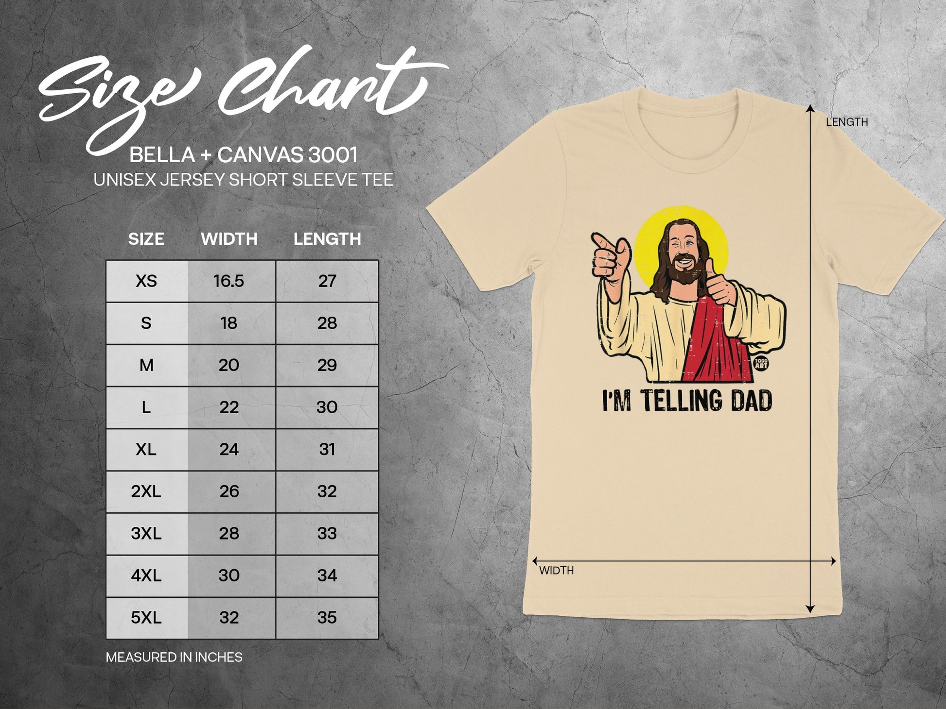 Jesus Giving Thumbs Up I'm Telling Dad T Shirt product