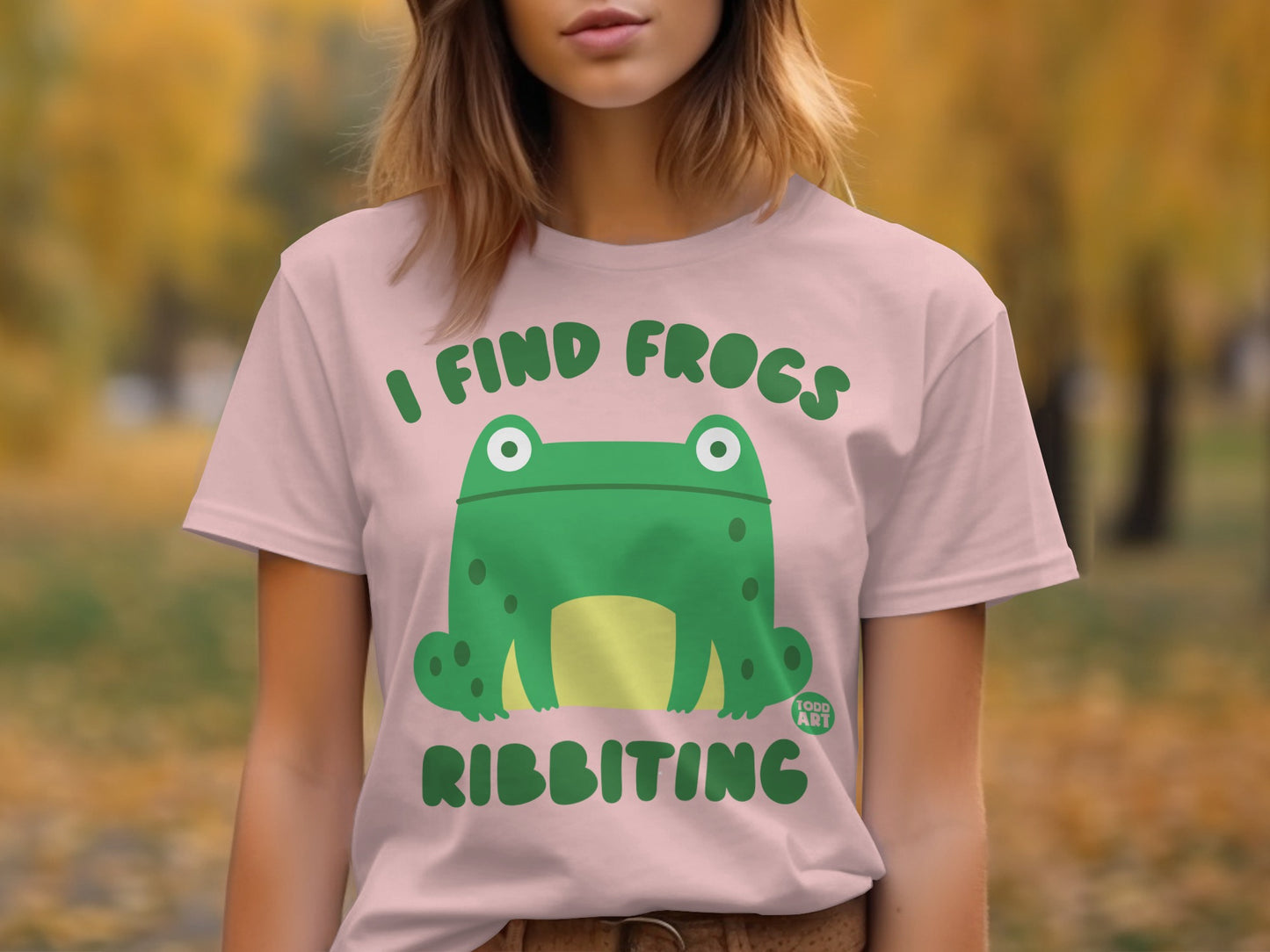 I Find Frogs Ribbiting Graphic Design Shirt product