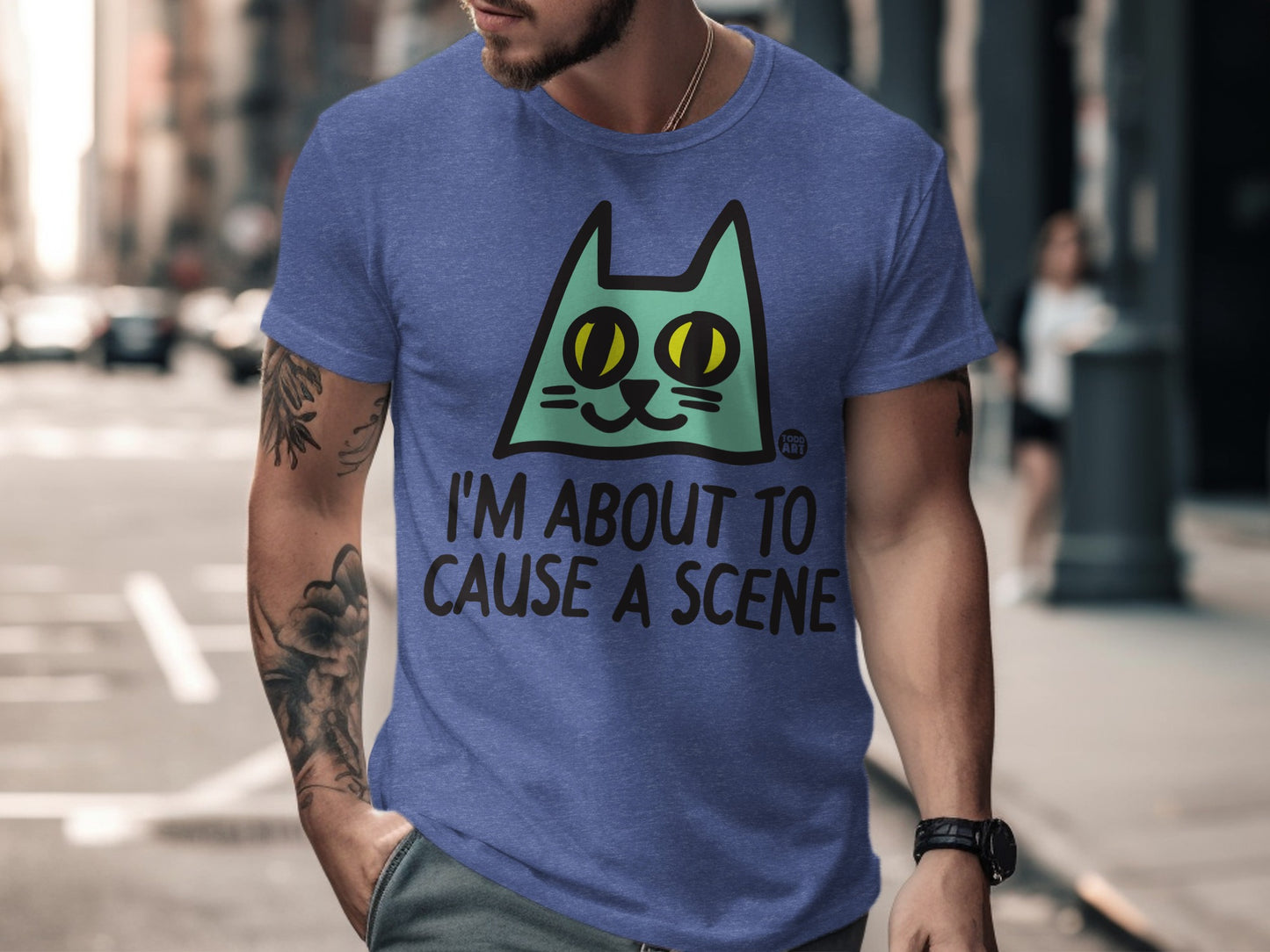 I'm About to Cause a Scene Cat Graphic T-Shirt product