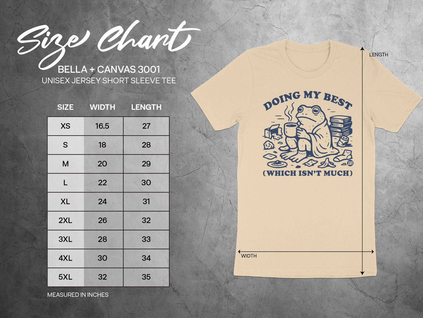 Doing My Best Frog Graphic Unisex Jersey Short Sleeve Tee product