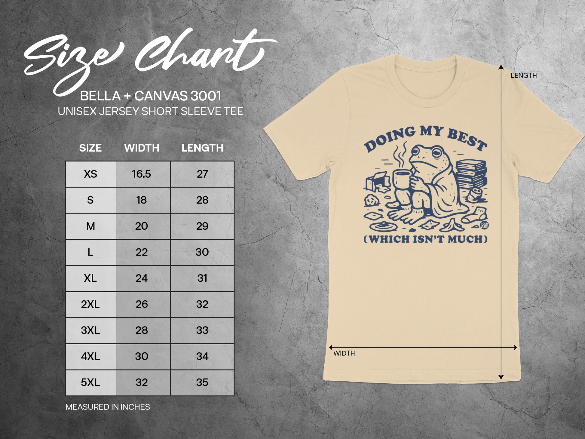 Doing My Best Frog Graphic Unisex Jersey Short Sleeve Tee product