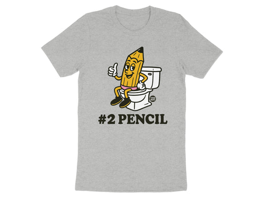 Fun Graphic Tee with Cartoon Pencil Design