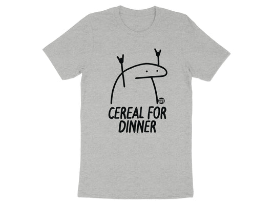 Cereal For Dinner Cute Funny Graphic Tee Shirt product type