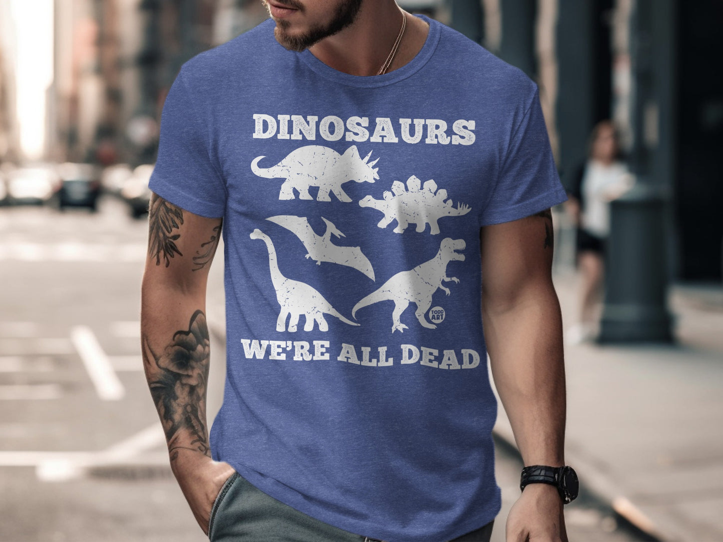 Dinosaurs We're All Dead Print Graphic T-shirt product