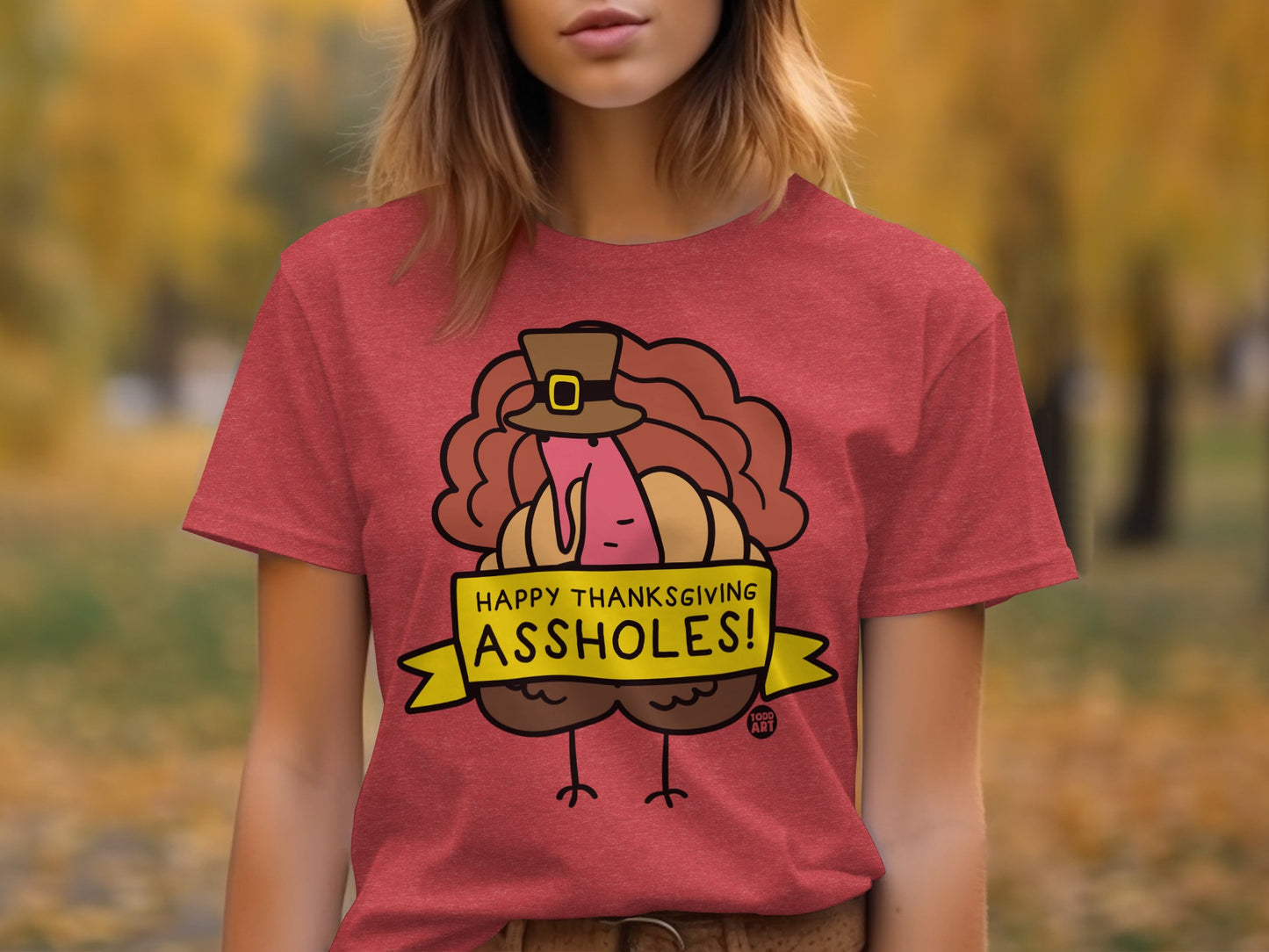 Happy Thanksgiving Assholes Funny Graphic T-shirt
