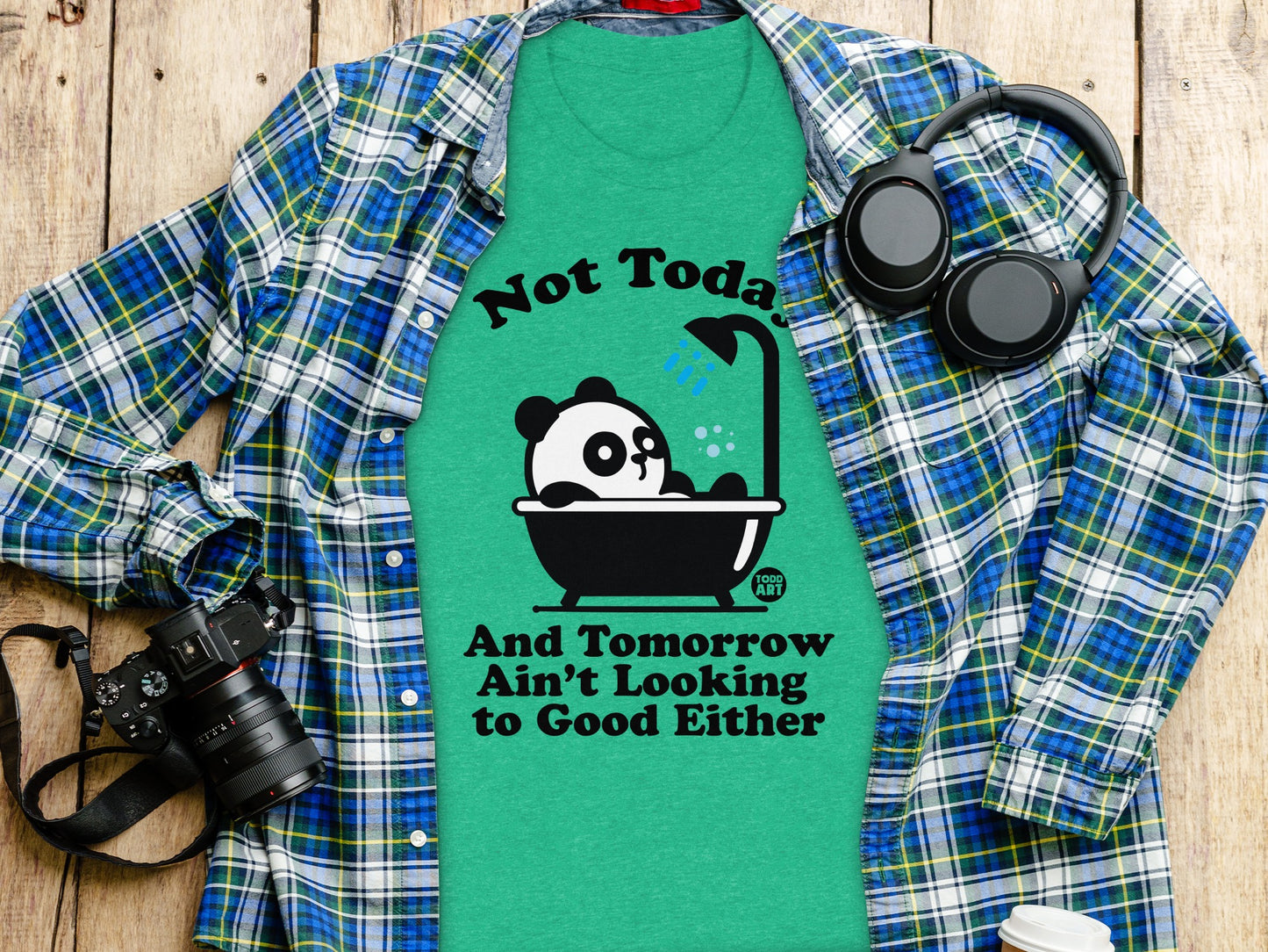 Not Today Panda Bathtub Graphic Tee product