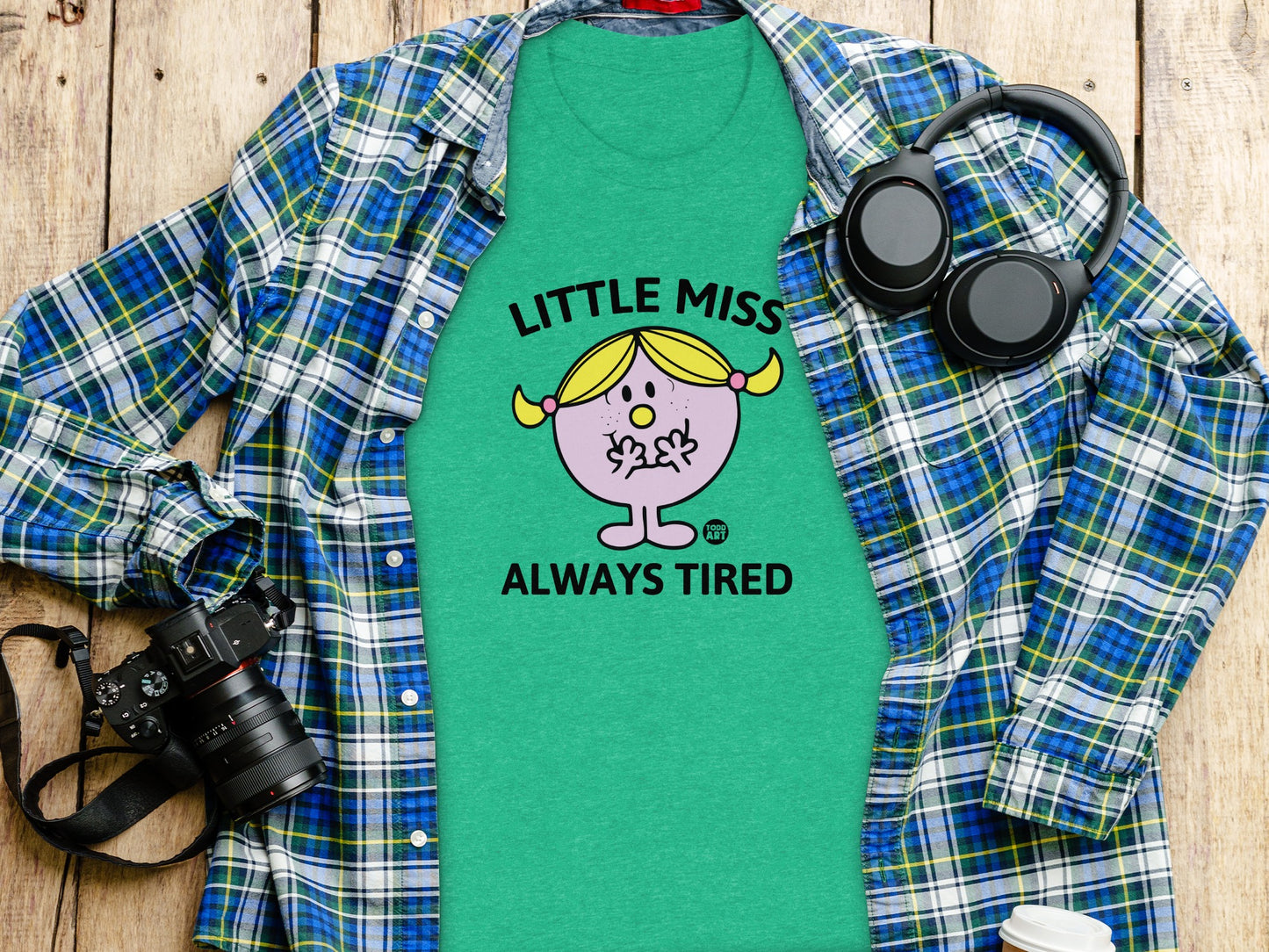 Little Miss Always Tired Cute Casual Apparel Product