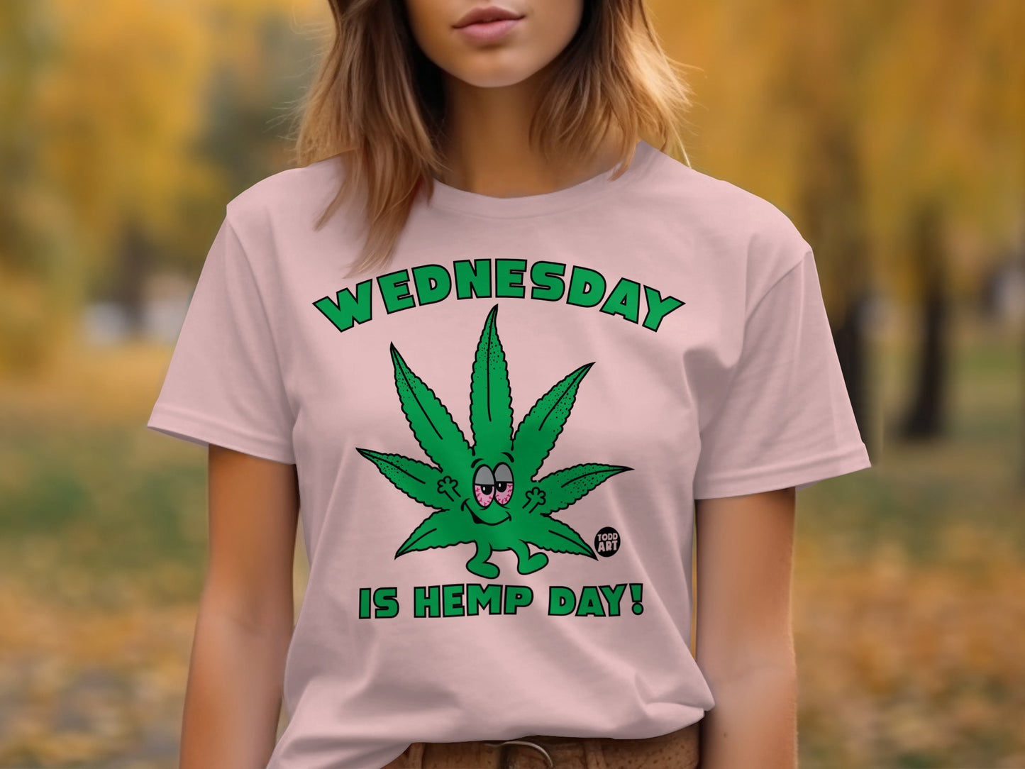 Wednesday is Hemp Day Graphic Tee Shirt