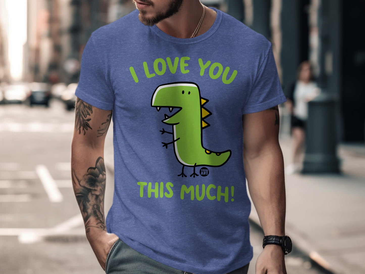 I Love You This Much Dinosaur Graphic T-shirt product