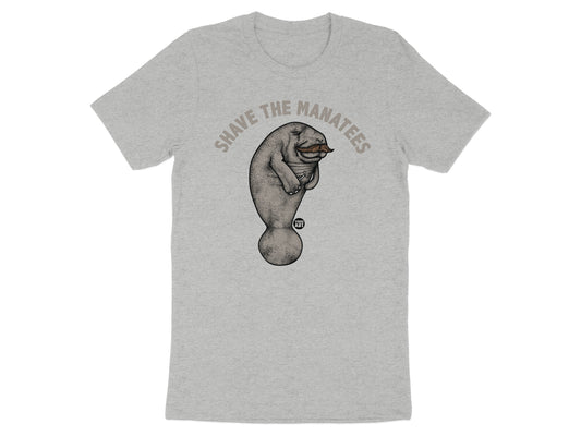 Shave The Manatees Humorous Gray T-Shirt product