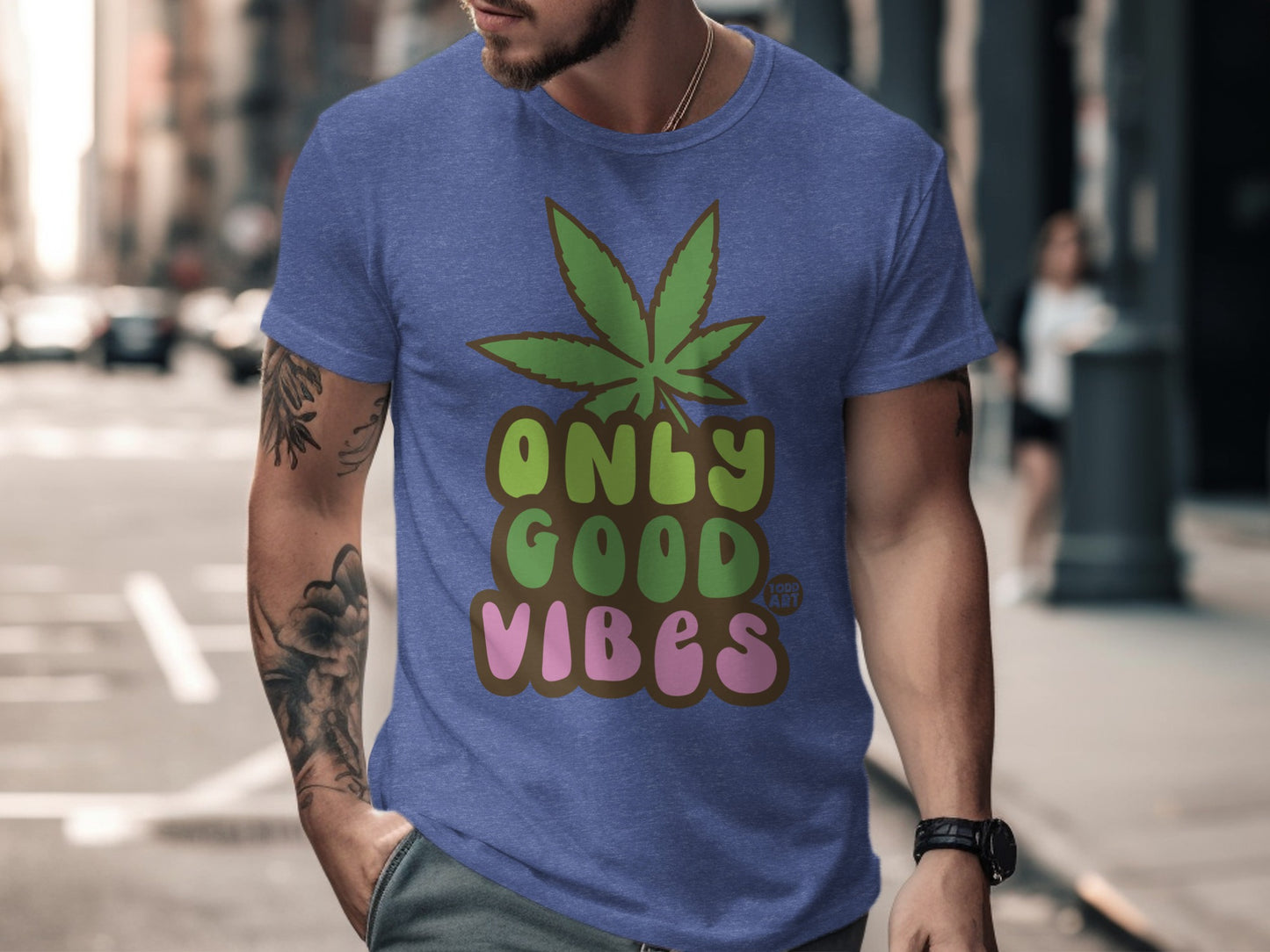Only Good Vibes Graphic Tee Casual Wear Shirt